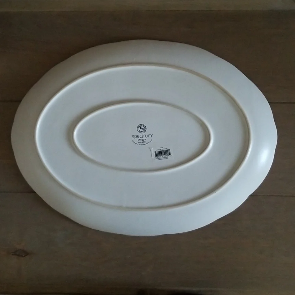 Spectrum Designz Day of the Dead Oval Platter